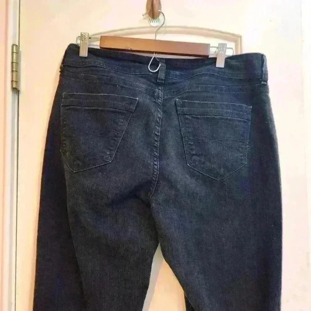 P2013 Riders by Lee black charcoal 14long bootcut jeans - Picture 6 of 7